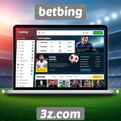 Interface do usuário do betbing e sua experiência de navegação