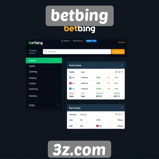 Análise da interface do usuário do site betbing